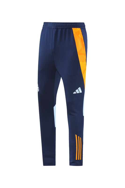 AAA Quality Real Madrid 23/24 Navy Blue/Orange Long Soccer Pants
